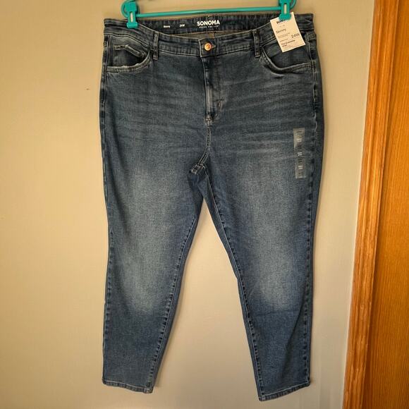 NWT! Sonoma The Everyday Skinny Jean Medium Wash Size 24W - Picture 1 of 16